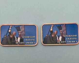 (2) Trump Shot 1 oz. Copper Bars