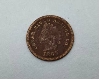 1867 Vintage Transit Token