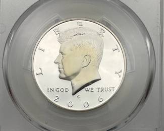 2006-S Silver Proof Kennedy Half Dollar, PCGS PR69 DCAM
