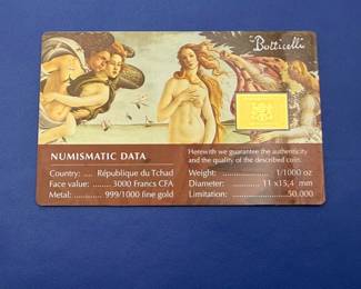 Botticelli Gold Bar