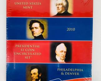 2010 US Mint Presidential $1 Coin Uncirculated Set