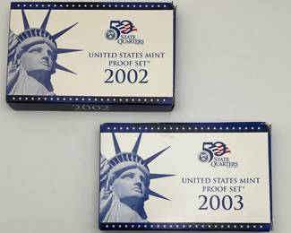 2002 and 2003 US Mint Proof Sets
