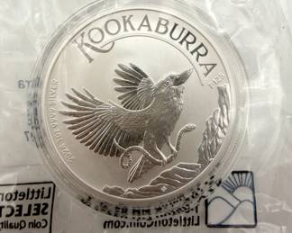 Australia 1 Dollar Kookaburra Silver Round