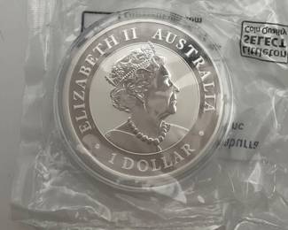 Australia 1 Dollar Kookaburra Silver Round