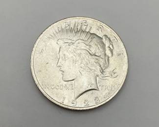 1923 US Peace Silver Dollar