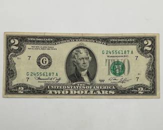 1976 $2 Federal Reserve Note
