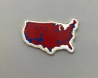 5 gram Silver Trump Map
