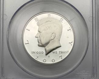 2007-S Silver Proof Kennedy Half Dollar, PCGS PR69 DCAM