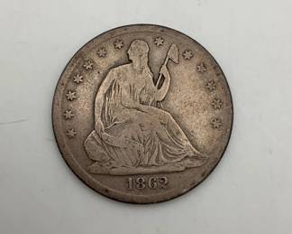 1862-S Seated Liberty Half Dollar