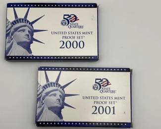 2000 and 2001 US Mint Proof Sets