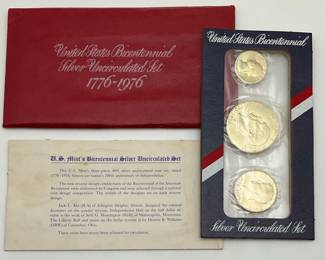 1976 US Bicentennial Silver Uncirculated Set