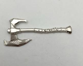 Silver Battle Axe