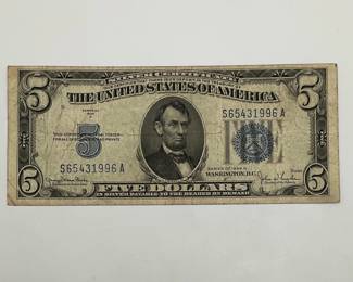 1934-D $5 Silver Certificate