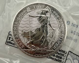 Great Britain 5 Dollar Britannia Silver Round