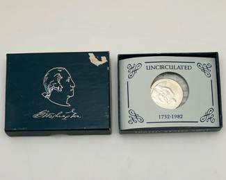 1982 George Washington Uncirculated Silver Half Dollar