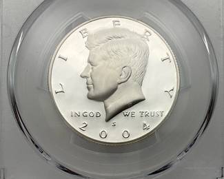 2004-S Silver Proof Kennedy Half Dollar, PCGS PR69 DCAM