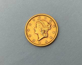 1851 US Type 1 Gold Dollar