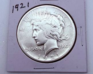 1921 Peace Dollar