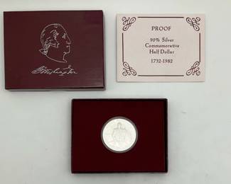1982 George Washington Proof Silver Half Dollar