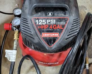 Craftsman portable compressor with hose