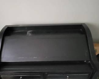 Folding top desk closed