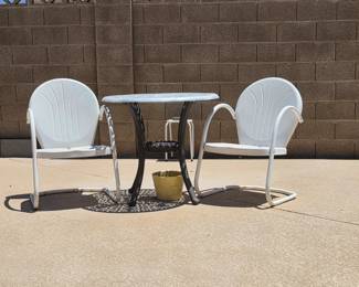 Vintate Motel Metal lawn  Chairs