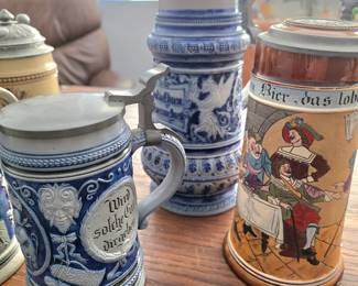Antique German Steins , Mettlach