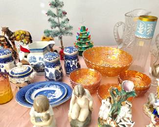 Carnival Glass, Willowware
