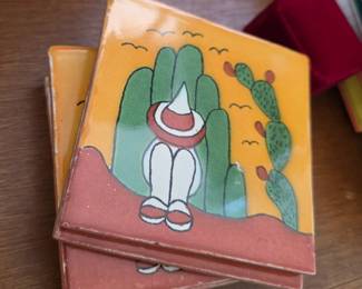 Meixan vintage folkart tiles