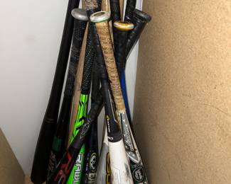 Various baseball bats