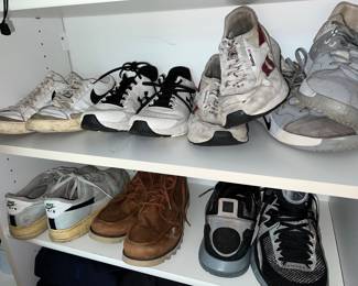 Collection of athletic shoes
