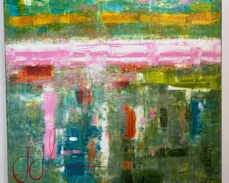 Abstract painting by Gui Calil