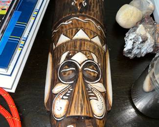 Tropical/tribal-style decorative wall mask