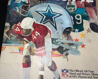 1972 vintage NFL Action stamp album