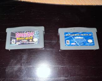 Scooby-Doo and Spider-Man 2 games for Nintendo game boy advance
