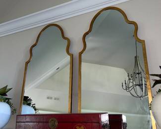 Gold framed mirrors