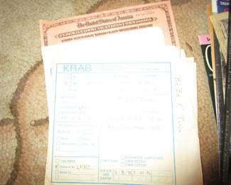 KRAB radio station ephemera