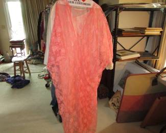 Lace caftan vintage
