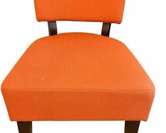 004 Jasmine Accent Chair In Orange Fabric