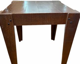 Rustic Reclaimed Wood End Table