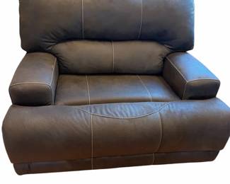 001 Charcoal Grey Power Reclining Love Seat