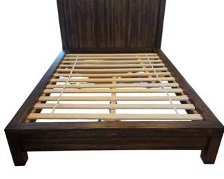 Solid Acacia Wood Queen Size Platform Bed Frame