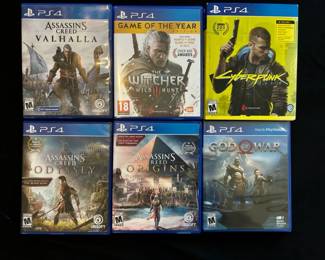 PS4 Game Bundle 1 Of 3 Assassins Creed, Cyberpunk And God Of War