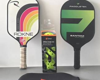 Complete Intermediate Pickleball Set 2 Pro Paddles, Case And Balls