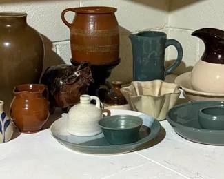 Stoneware Pottery and Serving Pieces