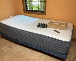 Adjustable Twin XL Mattress and Base with Remote