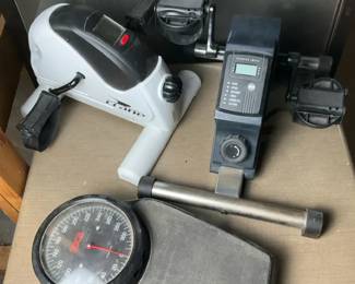 Exercise Pedalers and Analog Bathroom Scale