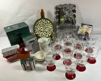 Christmas Serveware and Holiday Glassware Collection