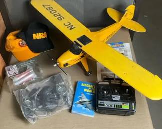 Remote Control Airplane with Controller and Aviation Items