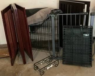 Folding Pet Gates, Wire Crates, and Metal Home Accessories